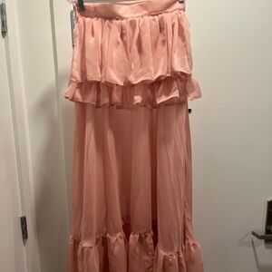 Poor Things Inspired Sheer Magenta Maxi Shirt